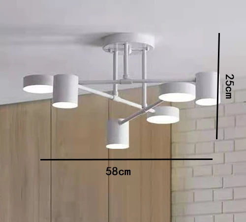 Lustre Luminária de Teto Sputnik Próton (06 lâmpadas) luzes Conceito 