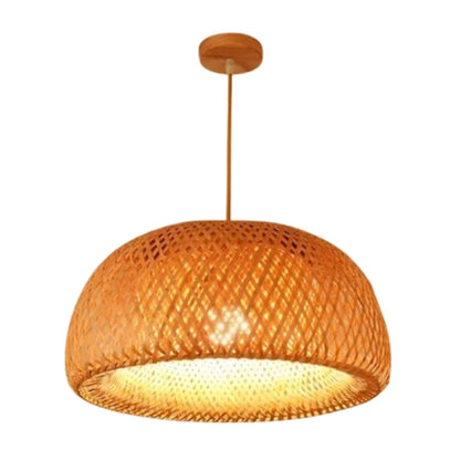 Lustre Pendente Artesanal Bohemian Rattan Conceito 