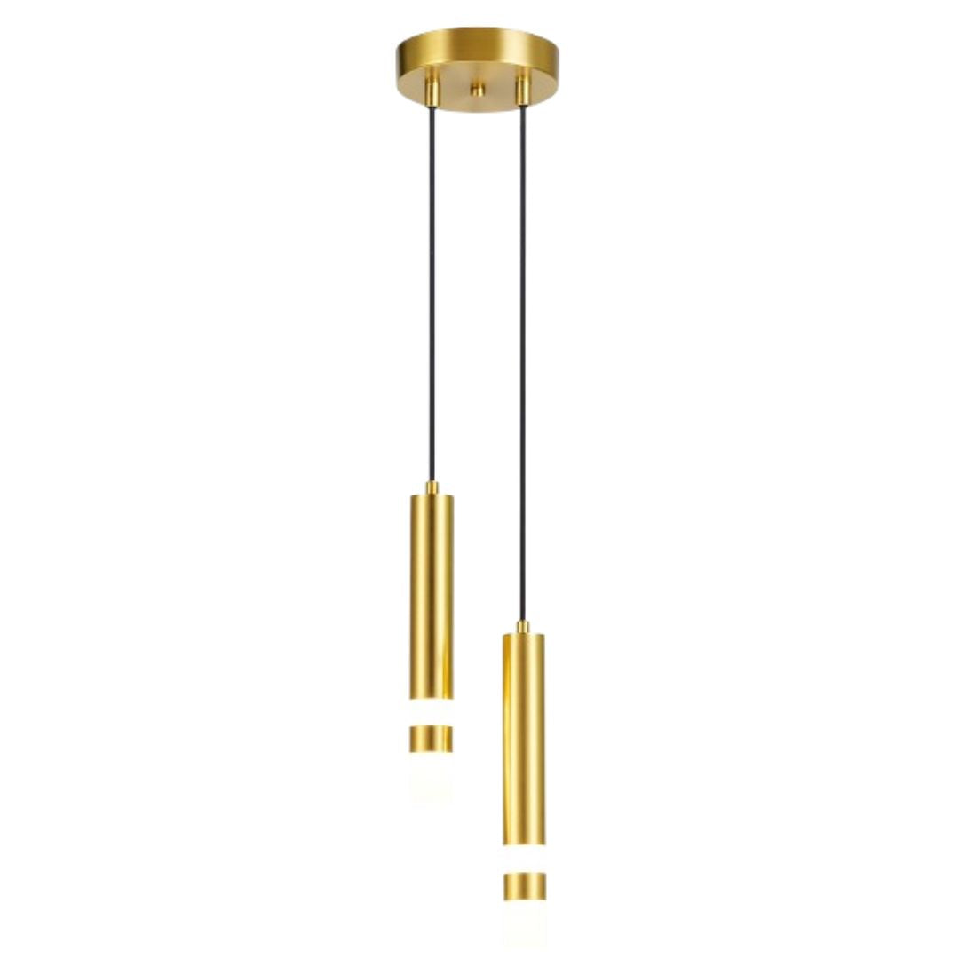Lustre Pendente Cilindric Duplo em LED Conceito 