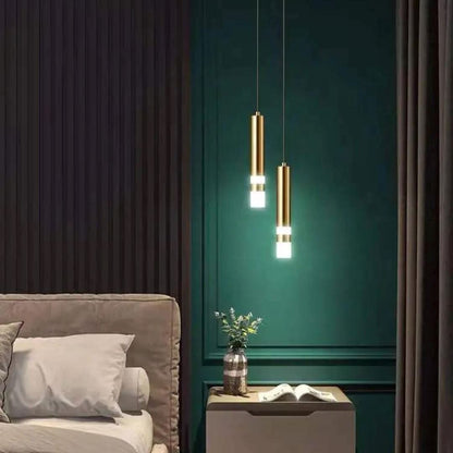 Lustre Pendente Cilindric Duplo em LED Pendente - 0004 YuDome 