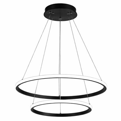 Lustre Pendente Circular Duplo em Led Lustre - 0023 Conceito 