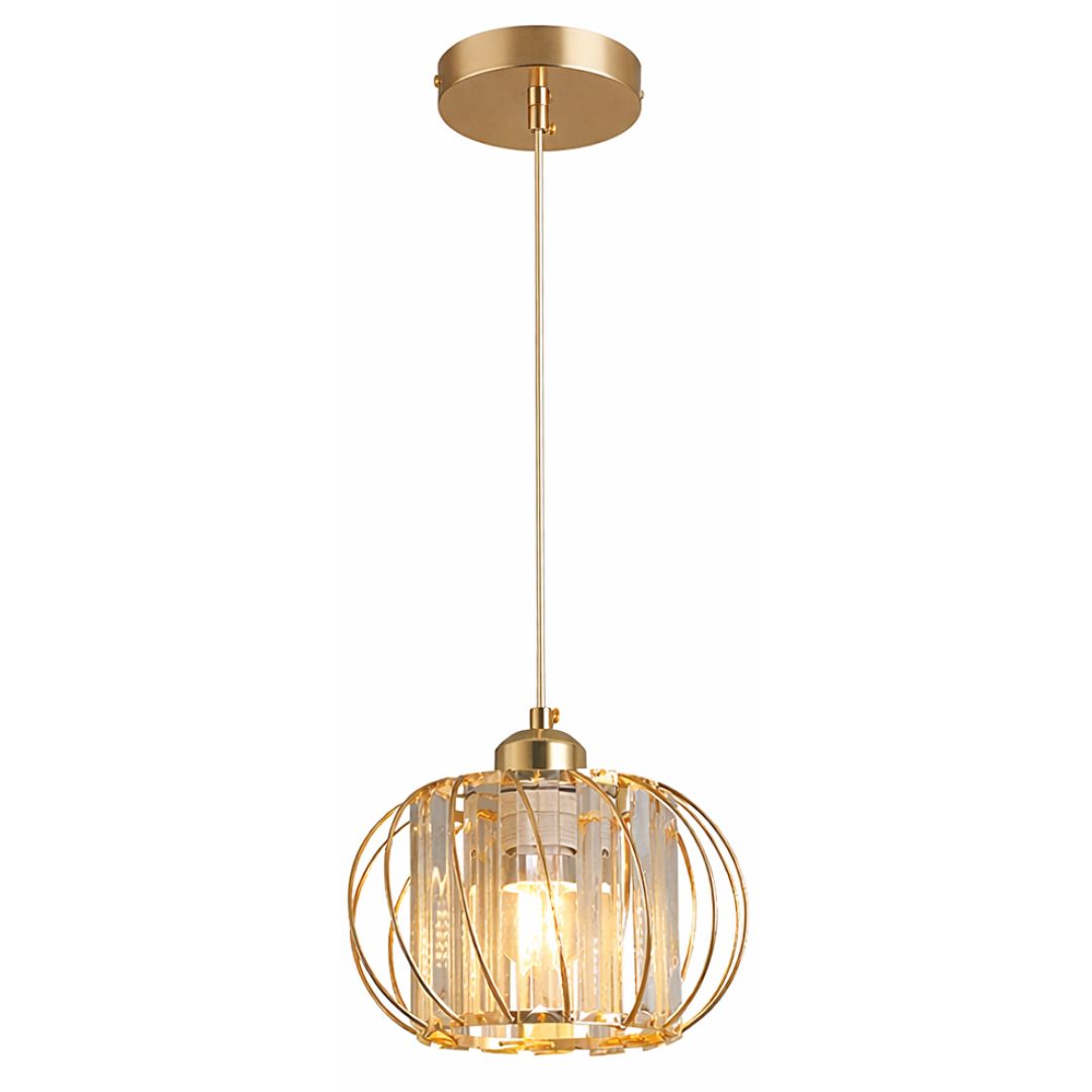 Lustre Pendente de Luxo Arco Gold em Led Pendente - 0070 Conceito 