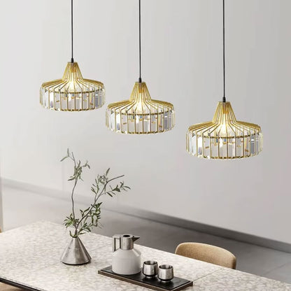 Lustre Pendente de Luxo Clarté em Crystal K9 Conceito 