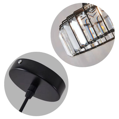 Lustre Pendente de Luxo Clarté em Crystal K9 Conceito 