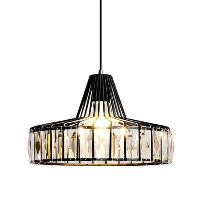 Lustre Pendente de Luxo Clarté em Crystal K9 Conceito 