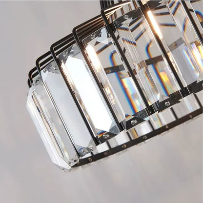Lustre Pendente de Luxo Clarté em Crystal K9 Conceito 