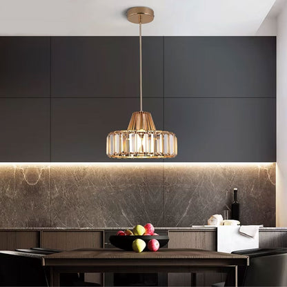 Lustre Pendente de Luxo Clarté em Crystal K9 Conceito 