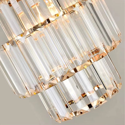 Lustre Pendente de Luxo Cristallo em Crystal K9 Conceito 