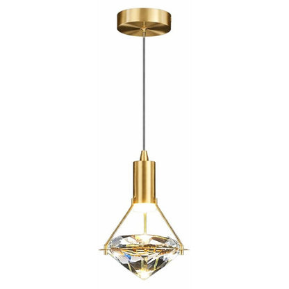 Lustre Pendente de Luxo Crystals Diamond Pendente - 0009 Conceito 