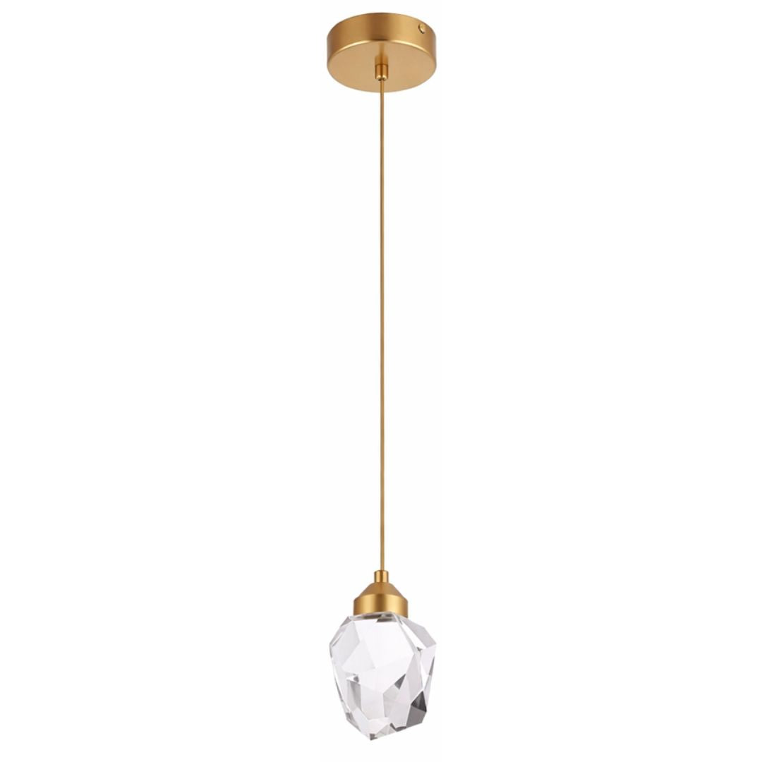 Lustre Pendente de Luxo Diamond para Quarto Sala Pendente - 0011 Conceito 