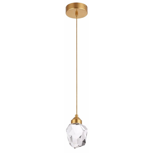 Lustre Pendente de Luxo Diamond para Quarto Sala Pendente - 0011 Conceito 