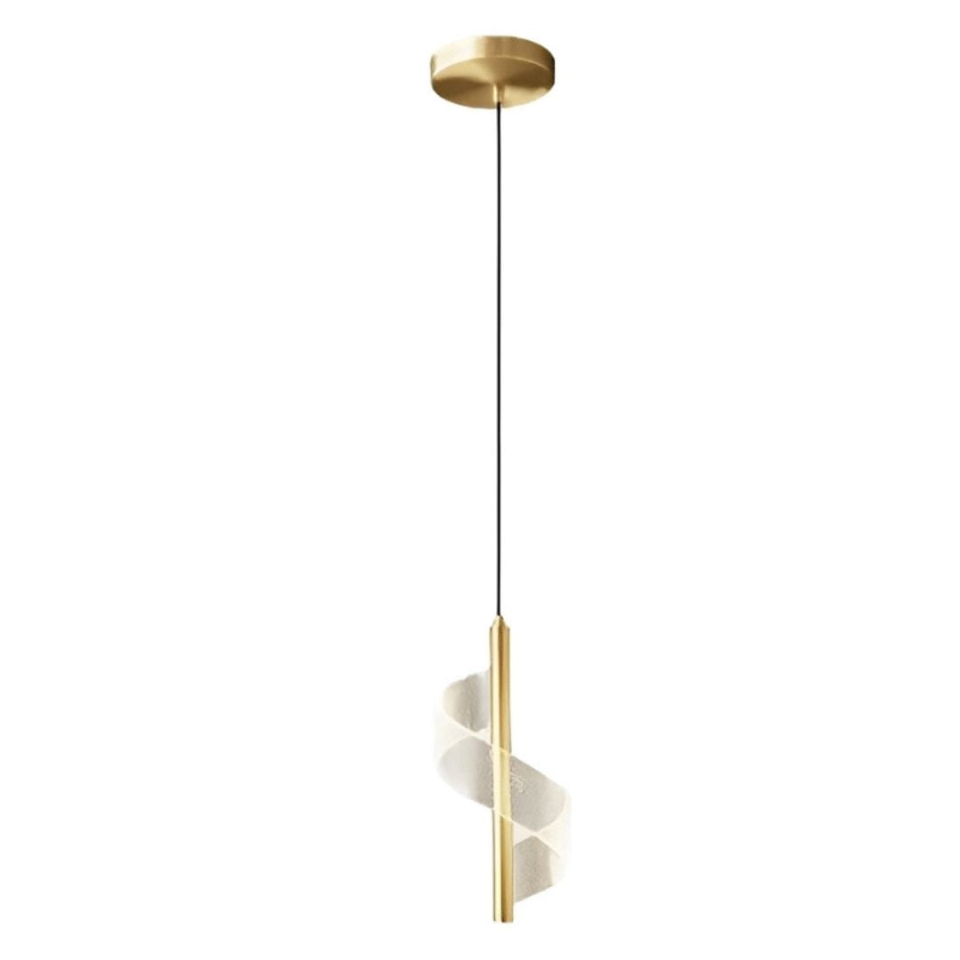 Lustre Pendente de Luxo em Espiral Acrílico Pendente - 0013 Conceito 