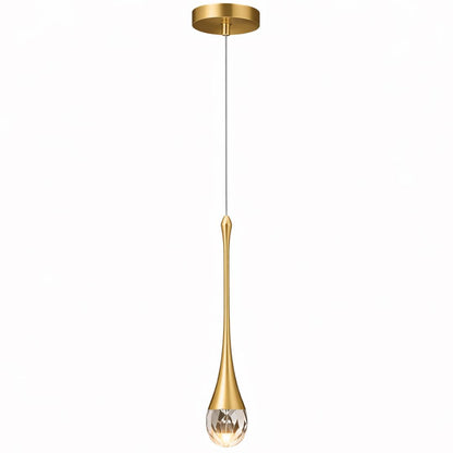 Lustre Pendente de Luxo em Gota Crystals Pendente - 0015 Conceito 