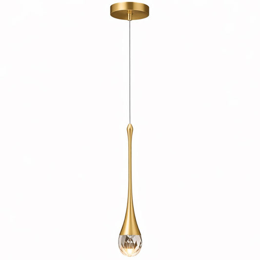 Lustre Pendente de Luxo em Gota Crystals Pendente - 0015 Conceito 