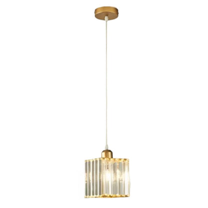 Lustre Pendente de Luxo Glossy em Crystal K9 Conceito 