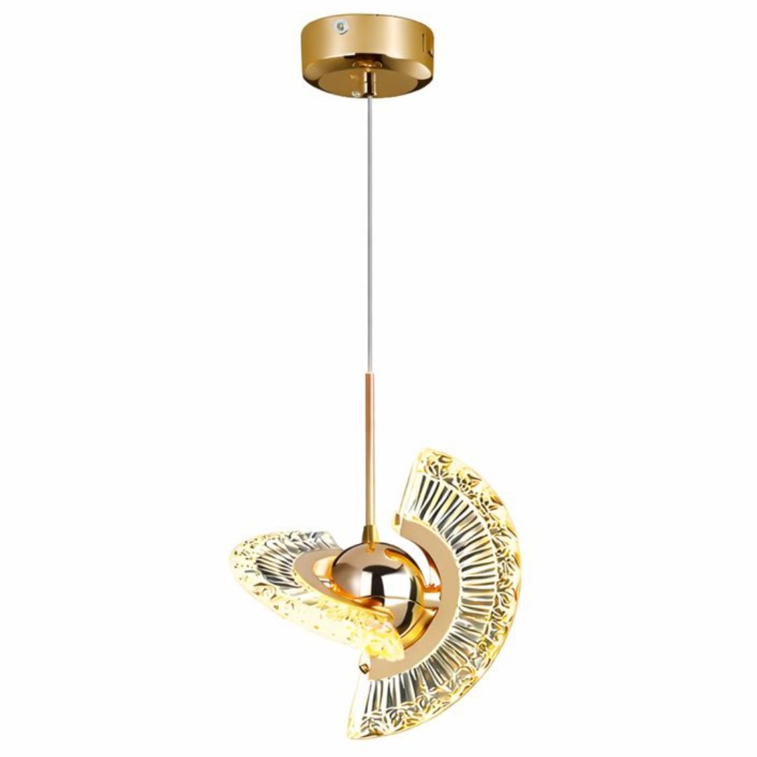 Lustre Pendente de Luxo Orbit Crystals 4 em 1 Pendente - 0038 Conceito 