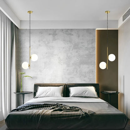 Lustre Pendente Duo Orbed Boll LED Pendente - 0031 YuDome 