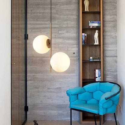 Lustre Pendente Duo Orbed Boll LED Pendente - 0031 YuDome 