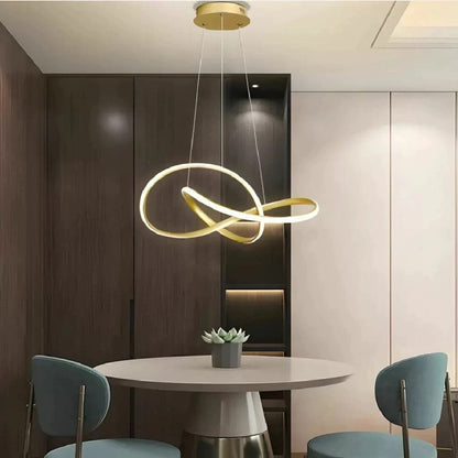 Lustre Pendente Elegance Twist em Led ### Conceito 