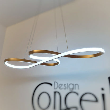 Lustre Pendente Enlace Infinity em Led Lustre - 0032 Conceito 