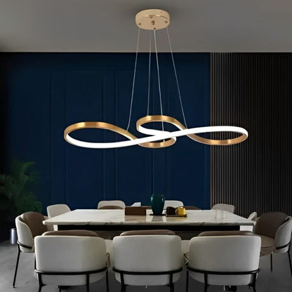 Lustre Pendente Enlace Infinity em Led Lustre - 0032 Conceito 