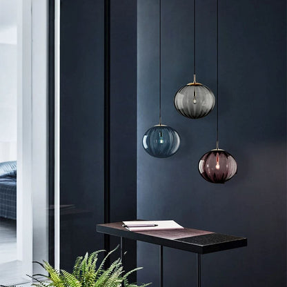 Lustre Pendente Esfera Craquelado - 15cm Pendente - 0029 YuDome 