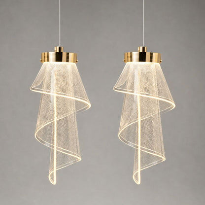 Lustre Pendente Flower LED 3 Tons para Sala Quarto e Cozinha Pendente - 0050 Conceito 