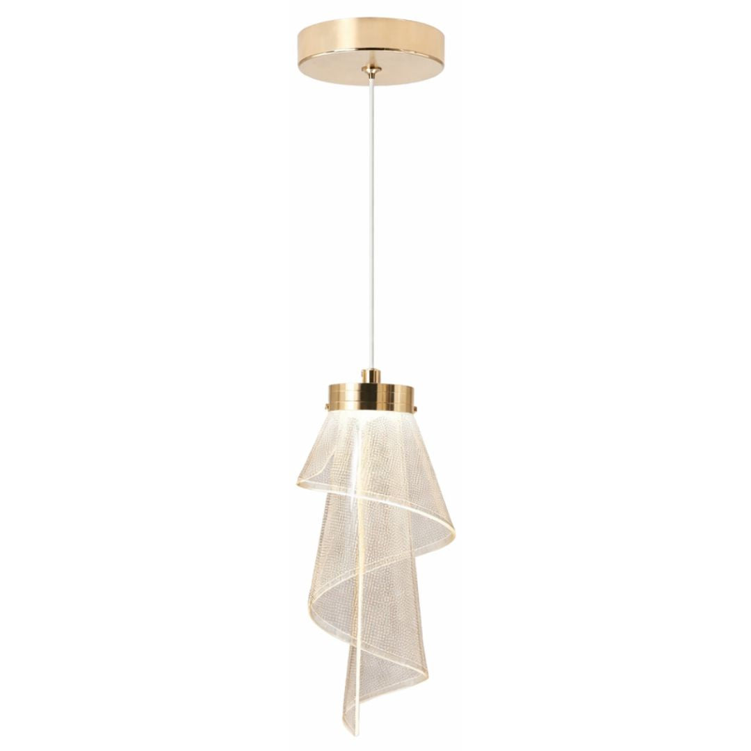 Lustre Pendente Flower LED 3 Tons para Sala Quarto e Cozinha Pendente - 0050 Conceito 