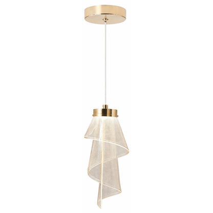 Lustre Pendente Flower LED 3 Tons para Sala Quarto e Cozinha Pendente - 0050 Conceito 