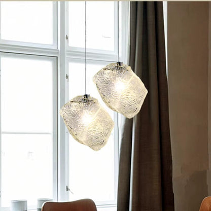 Lustre Pendente Luxuoso Cristal Elegance em Led Conceito Quente 02 Unidades 