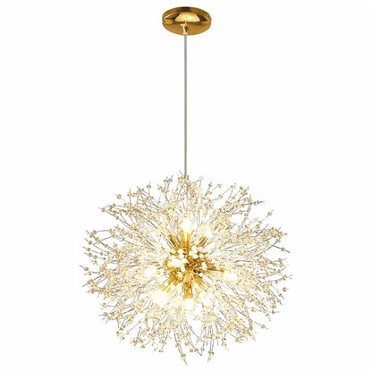 Lustre Pendente Luxuoso Dente de Leão em Led 50cm Lustre - 0029 Conceito 