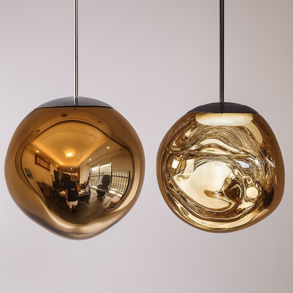 Lustre Pendente Luxuoso Lava Macaron Nórdico (Conj. Completo 04 Peças) Lustre - 0020 Conceito 15/20/30/40cm Amber 