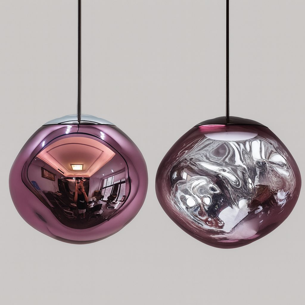 Lustre Pendente Luxuoso Lava Macaron Nórdico (Conj. Completo 04 Peças) Lustre - 0020 Conceito 15/20/30/40cm Rosa Pink 