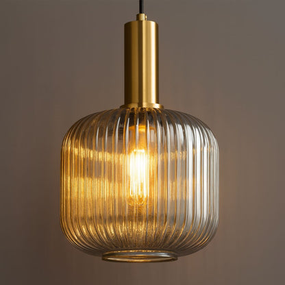 Lustre Pendente Luxuoso Retrô Glass Gray Conceito 