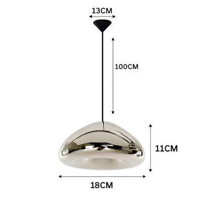 Lustre Pendente Luxuoso Void Luminous 18cm Conceito 