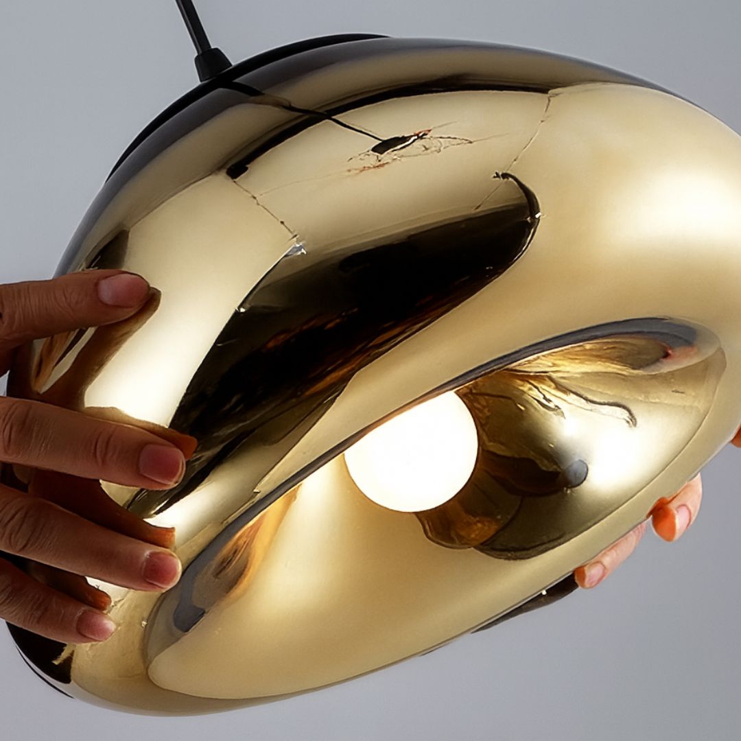 Lustre Pendente Luxuoso Void Luminous 18cm Conceito 