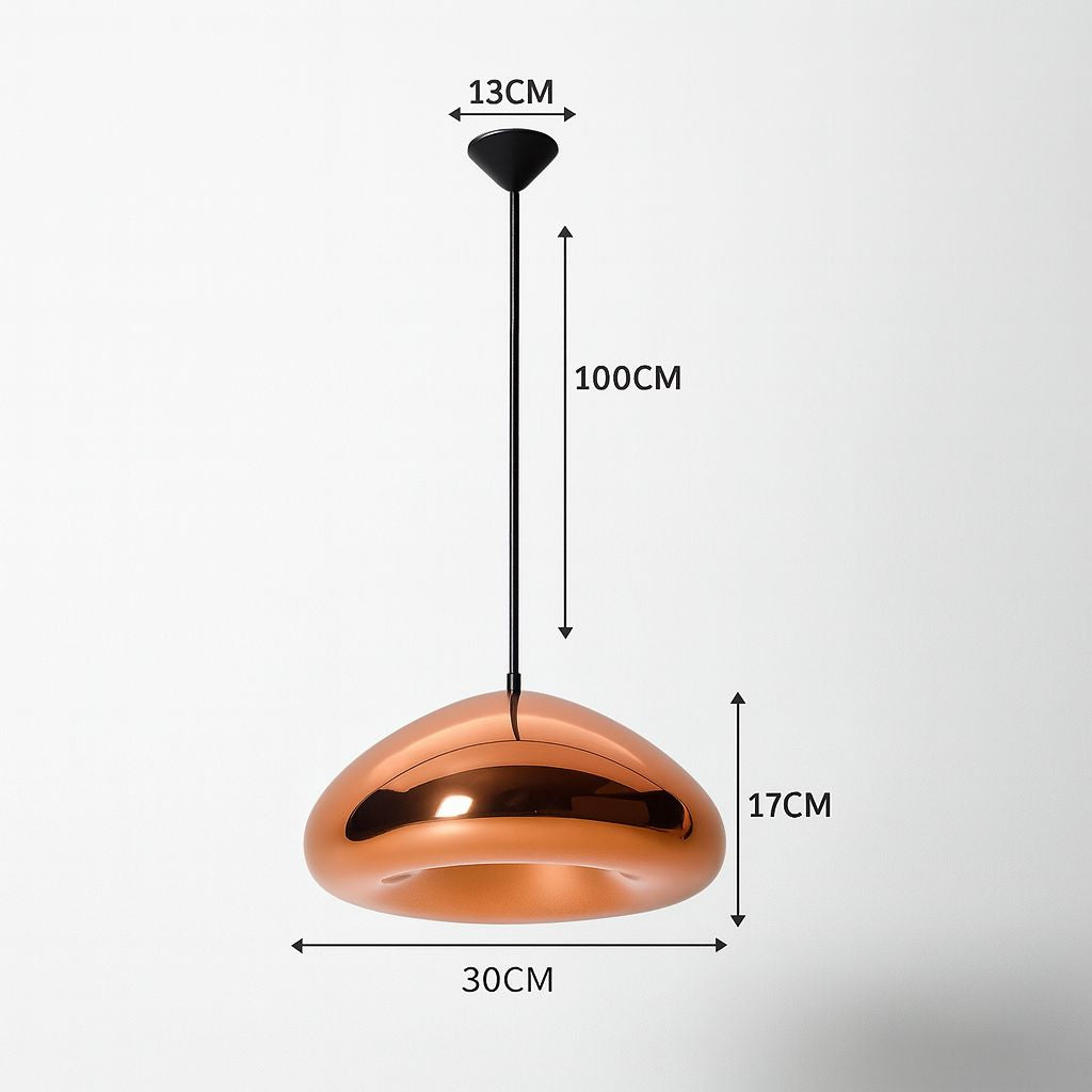 Lustre Pendente Luxuoso Void Luminous em Led 30cm Conceito 