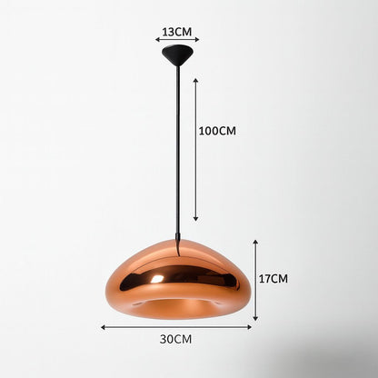 Lustre Pendente Luxuoso Void Luminous em Led 30cm Conceito 