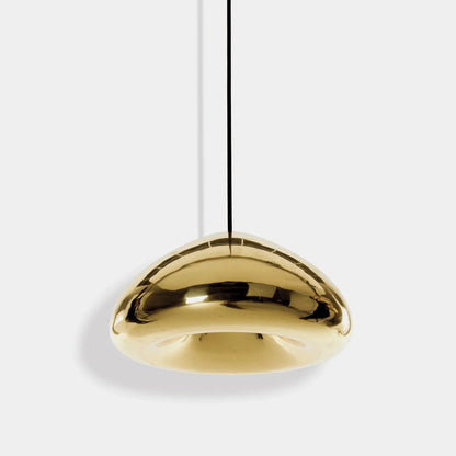 Lustre Pendente Luxuoso Void Luminous em Led 30cm Conceito Dourado 