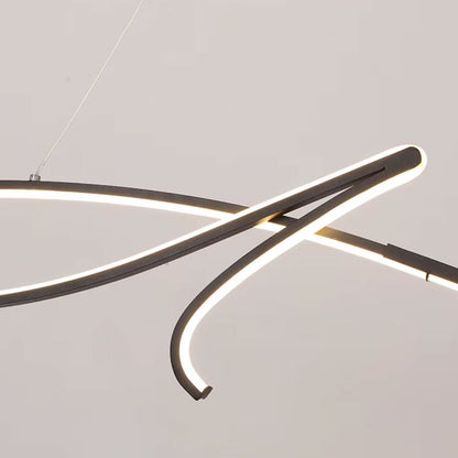 Lustre Pendente Minimalista Aura em Led 95cm Conceito 