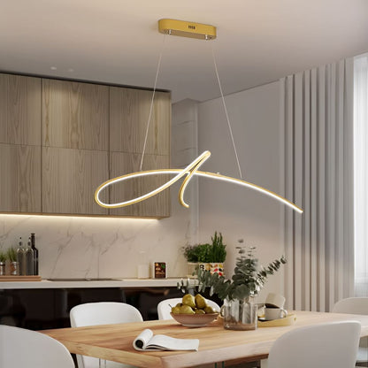 Lustre Pendente Minimalista Aura em Led 95cm Conceito 