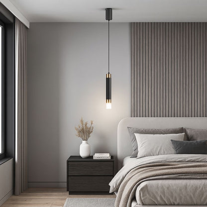 Lustre Pendente Minimalista Linear em Led Conceito 