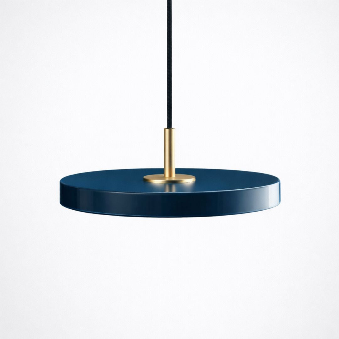 Lustre Pendente Nórdico Minimalista Discus Pendente - 0045 Conceito Azul 23cm 