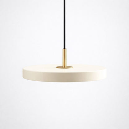 Lustre Pendente Nórdico Minimalista Discus Pendente - 0045 Conceito Branco 23cm 