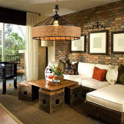 Lustre Pendente Rústico Nordic Rope Vintage #### Conceito 