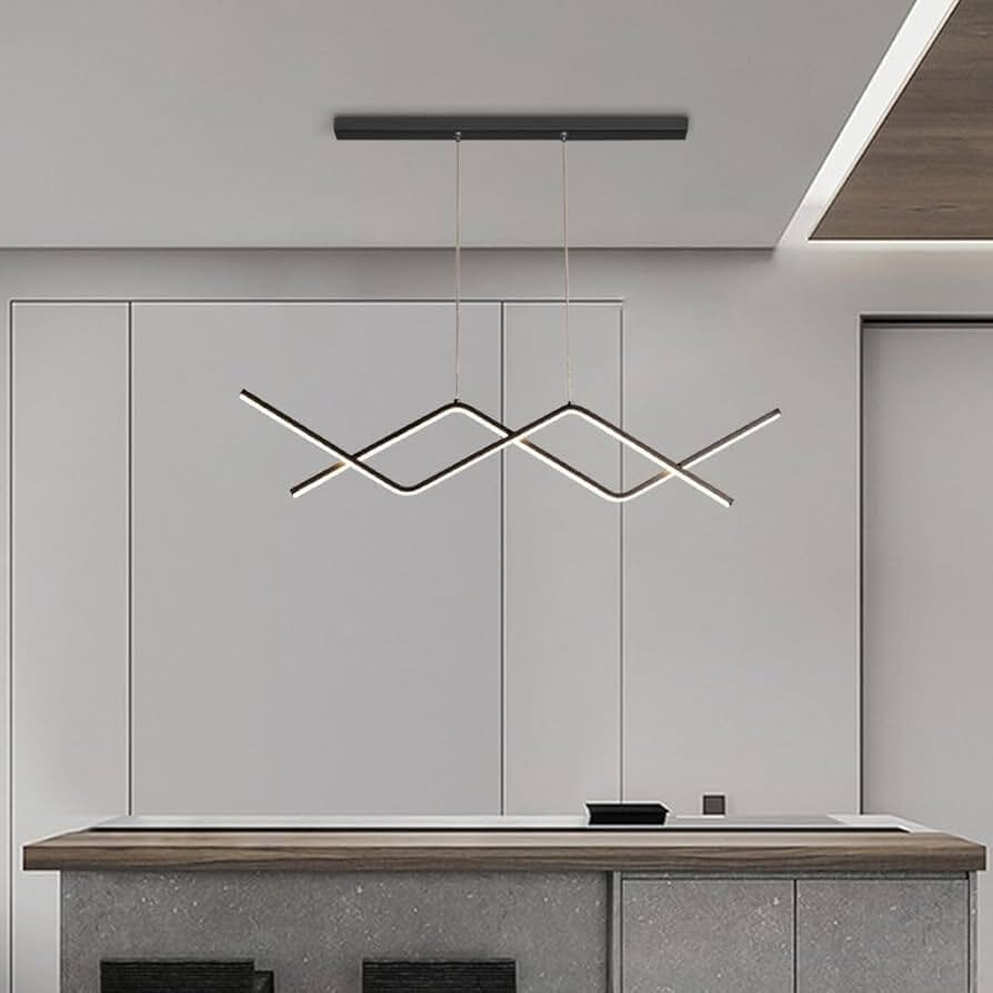 Lustre Pendente Wave Line II em Led Lustre - 0019 Conceito 