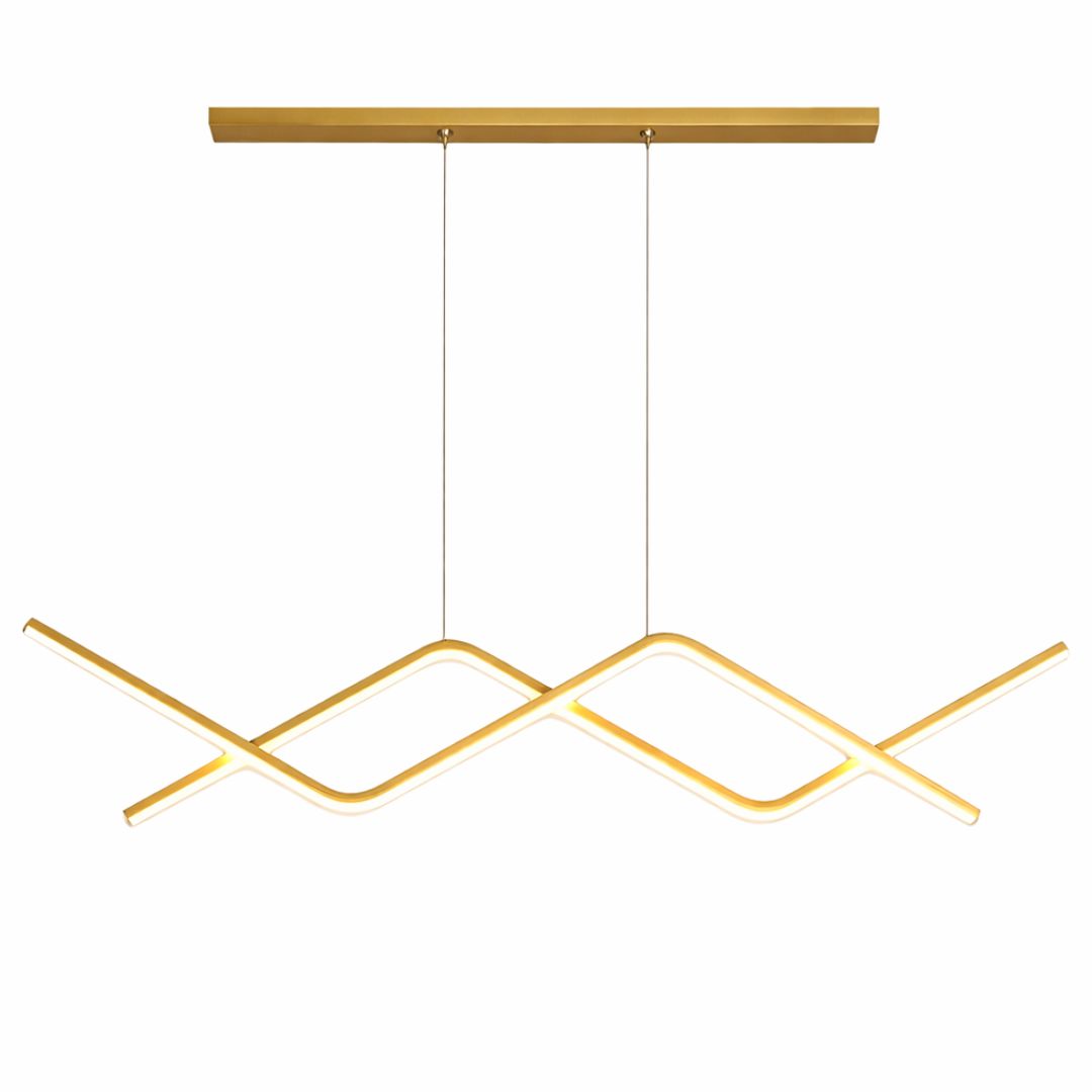 Lustre Pendente Wave Line II em Led Lustre - 0019 Conceito 