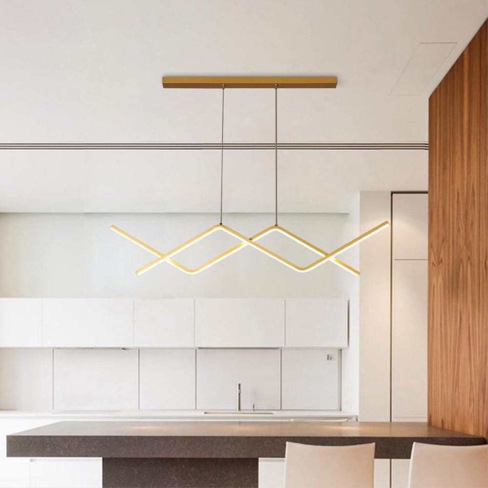 Lustre Pendente Wave Line II em Led Lustre - 0019 Conceito 