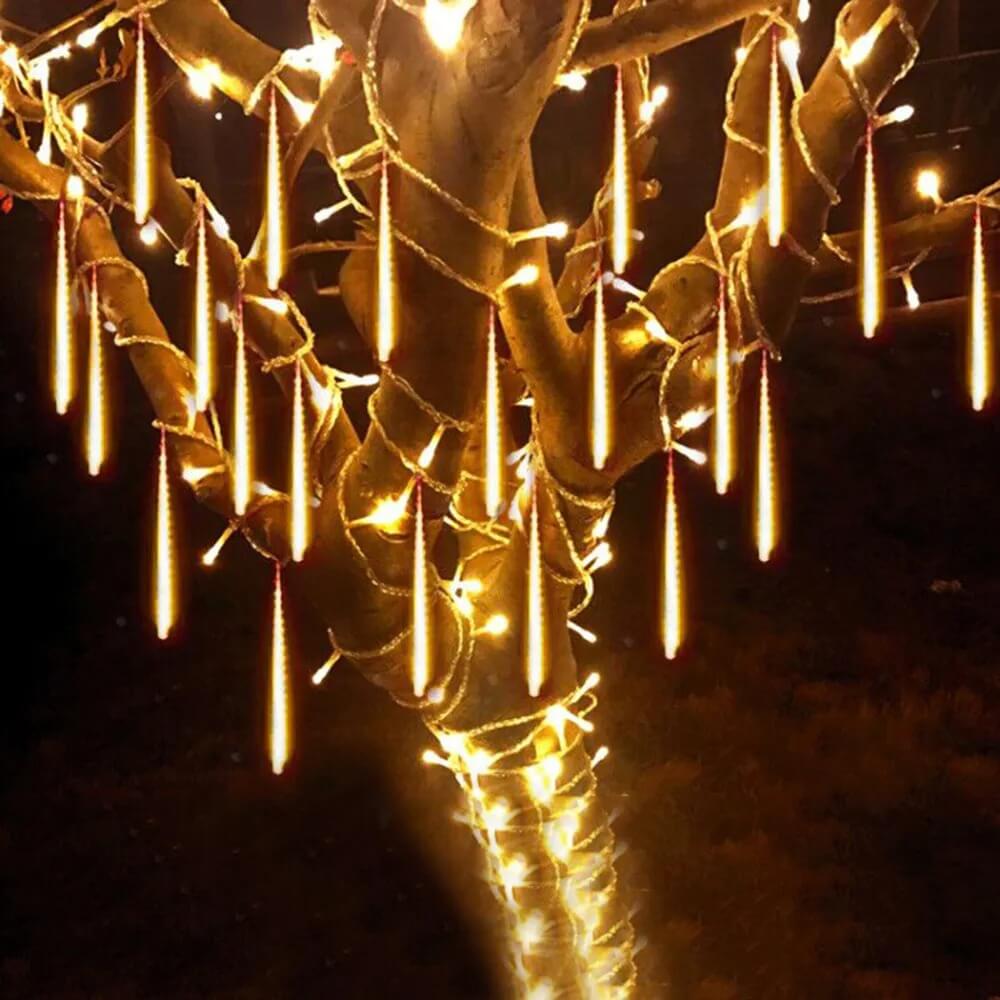Luz de Led Chuva Natalina Para Decoração Jardim