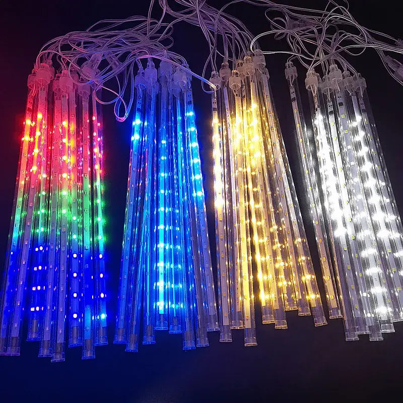 Luz de Led Chuva Natalina Para Decoração Jardim